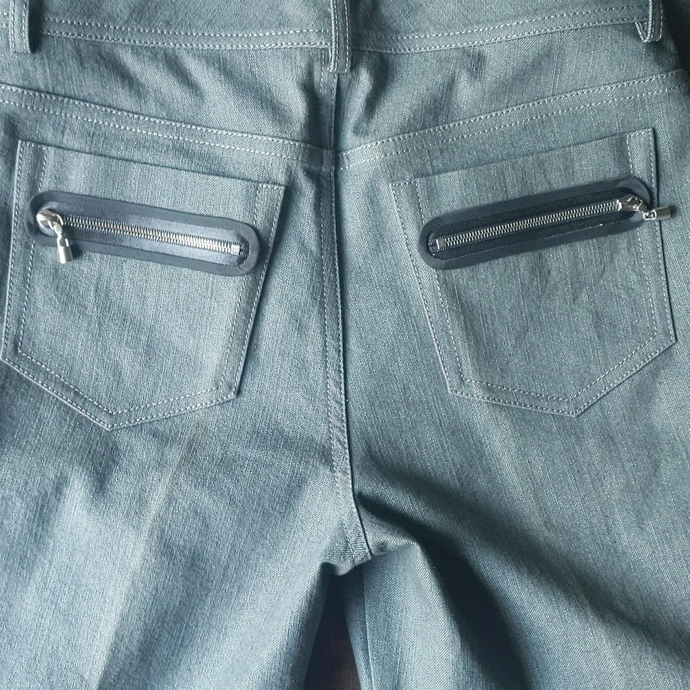 SoCa by St. John Gray Denim Ankle Pants - Women's 0 - Picture 8 of 8